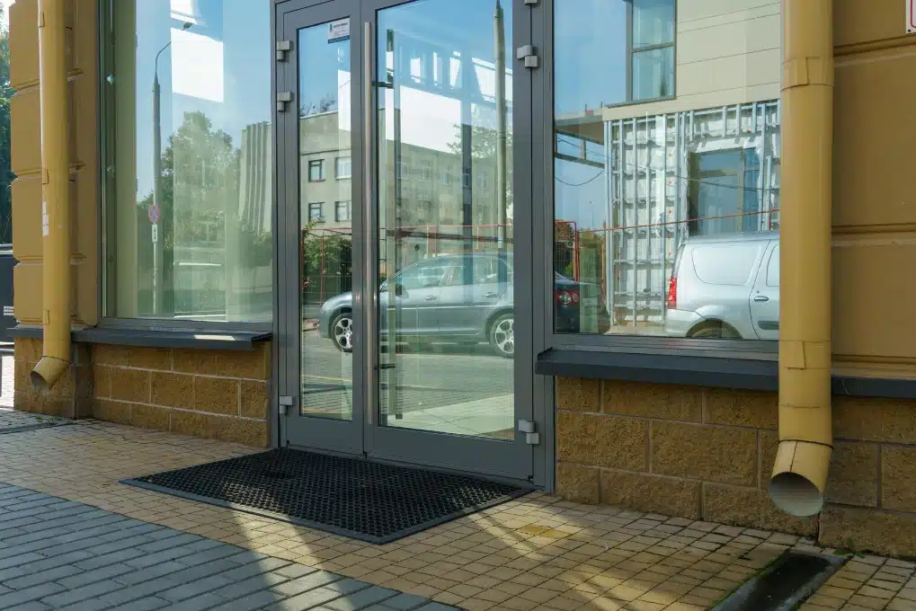 new storefront window and door