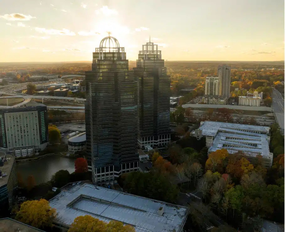 Aerial view of sandy springs ga